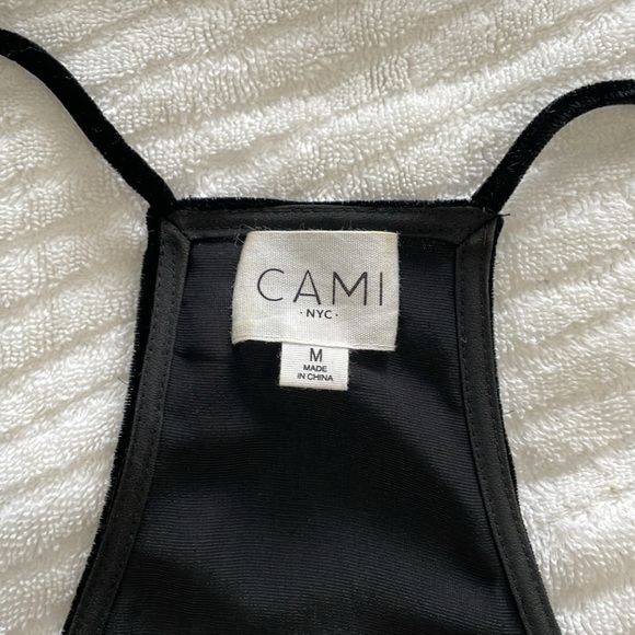 NWOT CAMI NYC Black Velvet and Lace Cami. Size M - Picture 4 of 9